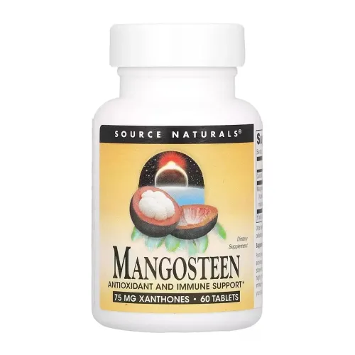 Антиоксидант Source Naturals Mangosteen 75mg, 60 таблеток - Фото№1