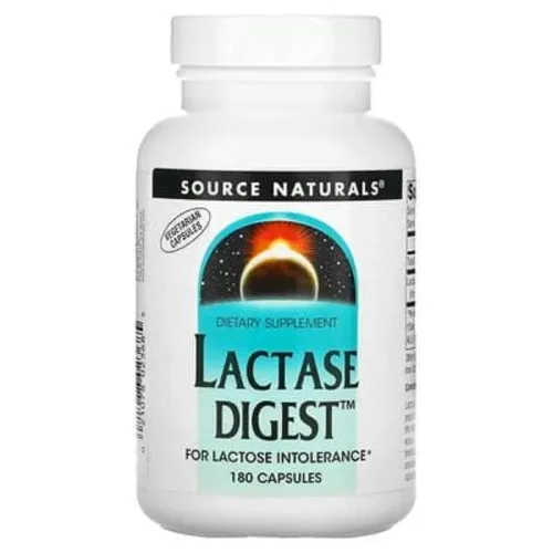 Ферменты для переваривания лактозы Lactase Digest 30 mg Source Naturals, 180 капсул - Фото№1 Ферменты для переваривания лактозы Lactase Digest 30 mg Source Naturals, 180 капсул - Фото№1