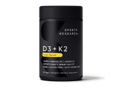 Вітамін D3+K2 Sports Research Vegan D3 5000iu + Vitamin K2 100mcg, 60 капсул Вітамін D3+K2 Sports Research Vegan D3 5000iu + Vitamin K2 100mcg, 60 капсул