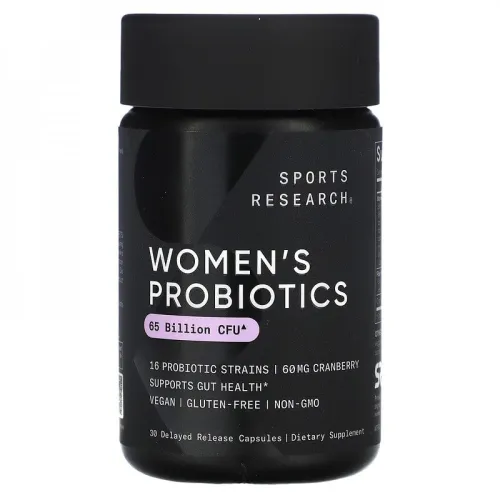Пробиотики женские, Daily Women's Probiotics 65 Billion CFU Sports Research, 30 капсул - Фото№1 Пробиотики женские, Daily Women's Probiotics 65 Billion CFU Sports Research, 30 капсул - Фото№1