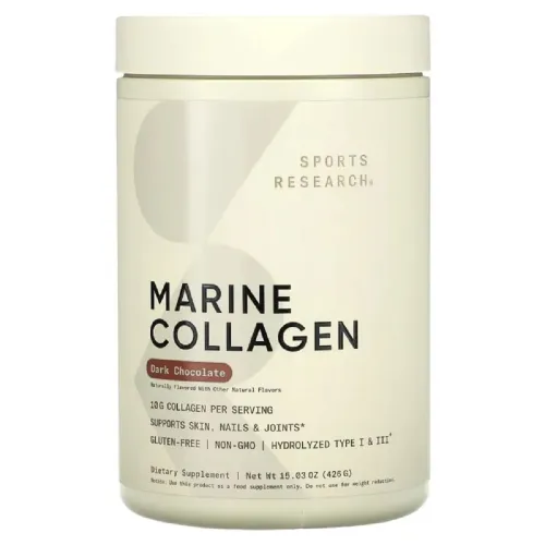 Коллаген Marine Collagen Dark Chocolate Sport Research, 426 г - Фото№1