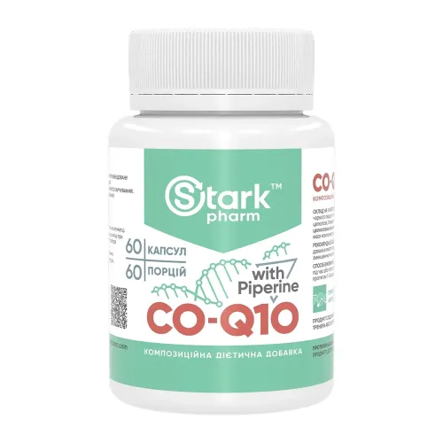 Диетическая добавка Коэнзим Q10 Stark Pharm CO-Q10 Coenzyme 50mg, 60 капсул - Фото№1 Диетическая добавка Коэнзим Q10 Stark Pharm CO-Q10 Coenzyme 50mg, 60 капсул - Фото№1