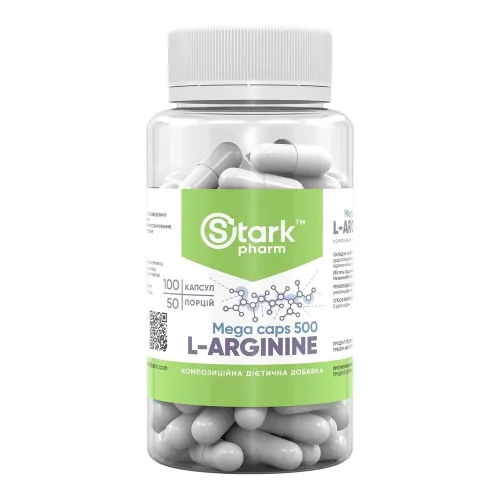 Амінокислоти Stark Pharm L-Arginine 500mg, 100 таблеток - Фото№1