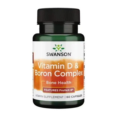 Вітамін Д Swanson Vitamin D Boron Complex, 60 капсул - Фото№1