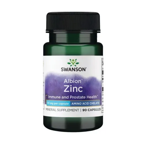 Диетическая добавка цинк Albion Zinc 30 mg Swanson, 90 капсул - Фото№1