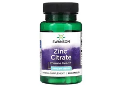 Дієтична добавка цинк Zinc Citrate 30 mg Swanson, 60 капсул
