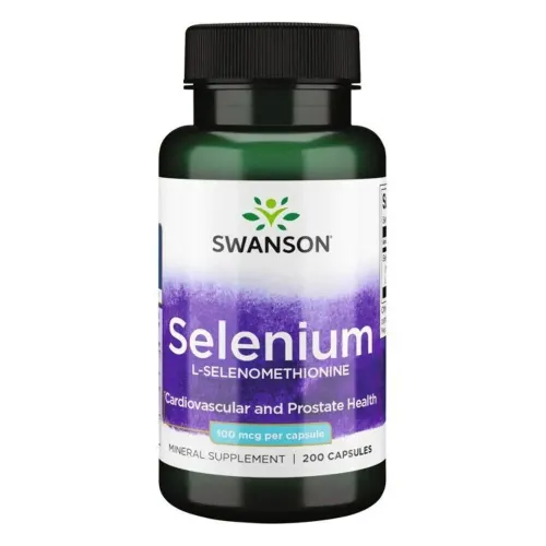 Диетическая добавка Селен Selenium 100mcg Swanson, 200 капсул - Фото№1
