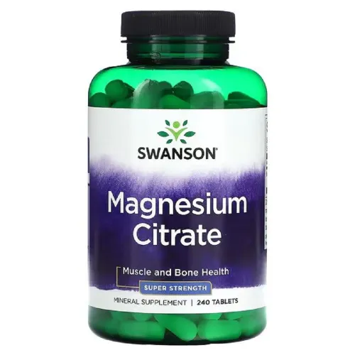 Магній Magnesium Citrate Super Strength Swanson, 240 таблеток - Фото№1 Магній Magnesium Citrate Super Strength Swanson, 240 таблеток - Фото№1