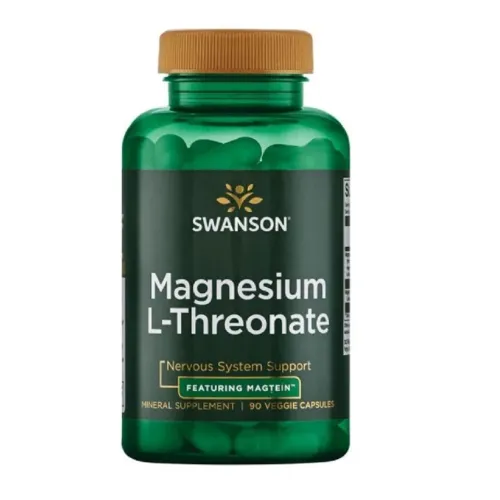 Магній Magnesium L-Theonate Swanson, 90 рослинних капсул - Фото№1 Магній Magnesium L-Theonate Swanson, 90 рослинних капсул - Фото№1