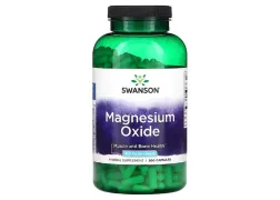 Магній Magnesium Oxide 200mg Swanson, 500 капсул