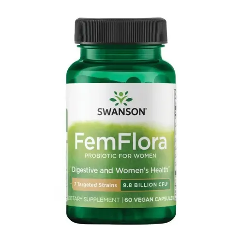 Дієтична добавка Пробіотики жіночі Swanson Femflora Probiotic for Women 9.8 Billion, 60 капсул - Фото№1 Дієтична добавка Пробіотики жіночі Swanson Femflora Probiotic for Women 9.8 Billion, 60 капсул - Фото№1