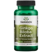 Адаптогени Ginkgo Biloba Extract 120 mg Swanson, 100 капсул Адаптогени Ginkgo Biloba Extract 120 mg Swanson, 100 капсул