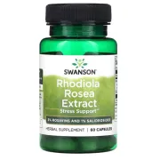 Адаптогени Rhodiola Rosea Extract Swanson, 60 капсул Адаптогени Rhodiola Rosea Extract Swanson, 60 капсул