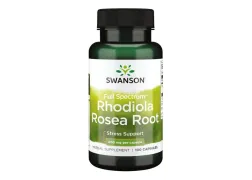 Адаптогены Rhodiola Rosea Rood 400mg Swanson, 100 капсул