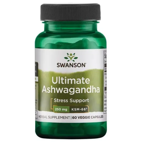 Адаптогены Ultimate Ashwagandha 250 mg Swanson, 60 капсул - Фото№1 Адаптогены Ultimate Ashwagandha 250 mg Swanson, 60 капсул - Фото№1