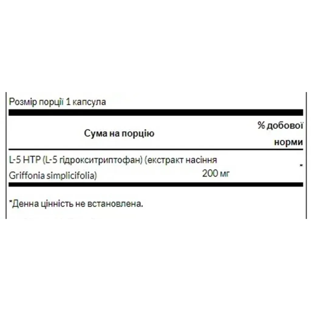 Аминокислота Swanson 5HTP 200mg, 60 капсул Аминокислота Swanson 5HTP 200mg, 60 капсул