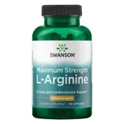 Амінокислоти L-Arginine Maximum Strenght 850mg Swanson, 90 капсул Амінокислоти L-Arginine Maximum Strenght 850mg Swanson, 90 капсул
