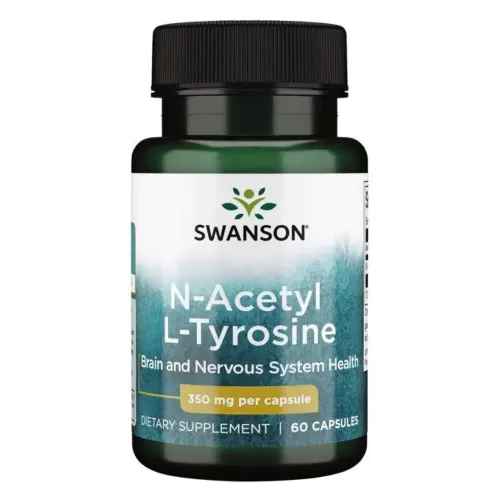 Аминокислота Swanson N-Acetyl L-Tyrosine 350mg, 60 капсул - Фото№1 Аминокислота Swanson N-Acetyl L-Tyrosine 350mg, 60 капсул - Фото№1