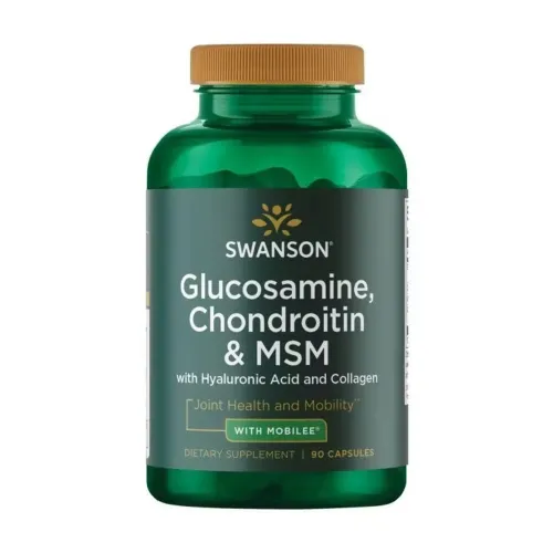 Хондропротекторы Swanson Glucosamine Chondroitin MSM, 90 капсул - Фото№1