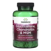 Хондропротектори Swanson Glucosamine, Chondroitin Msm Mini Tabs, 360 таблеток Хондропротектори Swanson Glucosamine, Chondroitin Msm Mini Tabs, 360 таблеток