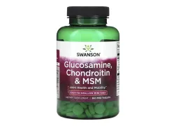 Хондропротекторы Swanson Glucosamine, Chondroitin Msm Mini Tabs, 360 таблеток