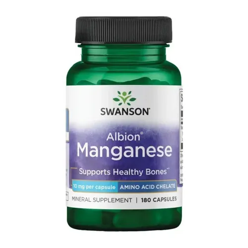 Антиоксидант Swanson Albion Manganese 10mg, 180 капсул - Фото№1 Антиоксидант Swanson Albion Manganese 10mg, 180 капсул - Фото№1