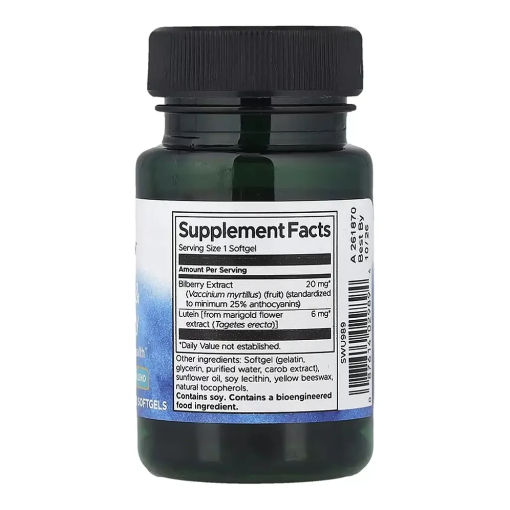 Антиоксидант Swanson Lutein & Bilberry Антиоксидант Swanson Lutein & Bilberry