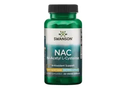 Антиоксидант Swanson N-Acetyl Cysteine 600mg, 60 капсул