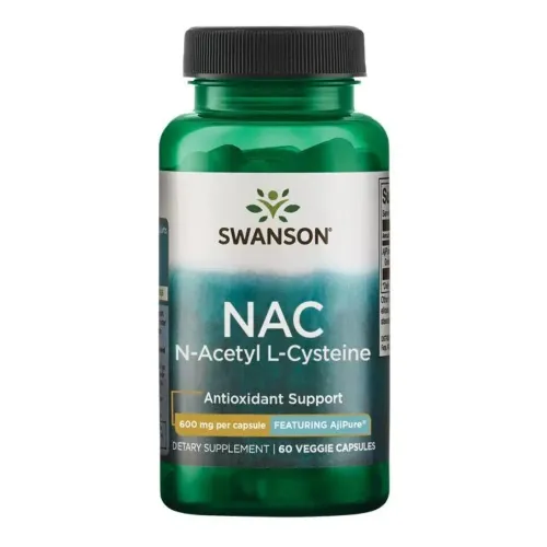 Антиоксидант Swanson N-Acetyl Cysteine 600mg, 60 капсул - Фото№1