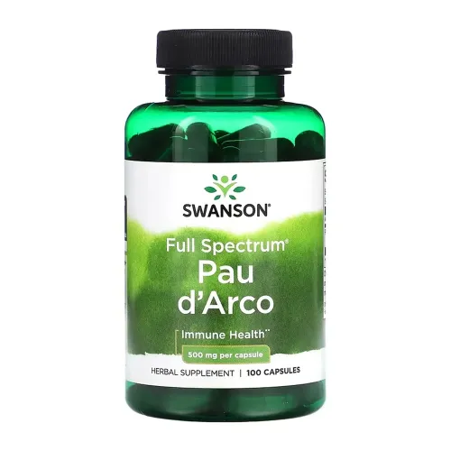 Антиоксидант Swanson Pau d'Arco 500 mg, 100 капсул - Фото№1 Антиоксидант Swanson Pau d'Arco 500 mg, 100 капсул - Фото№1