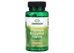 Ферменти Papaya Enzyme Papain 100 mg Swanson, 90 капсул