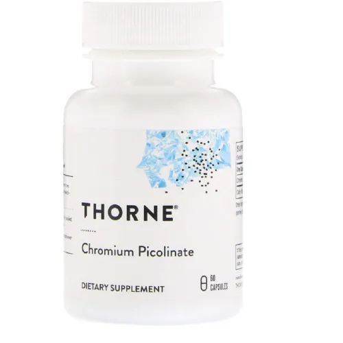 Дієтична добавка Хром Chromium Picolinate Thorne, 60 капсул - Фото№1 Дієтична добавка Хром Chromium Picolinate Thorne, 60 капсул - Фото№1