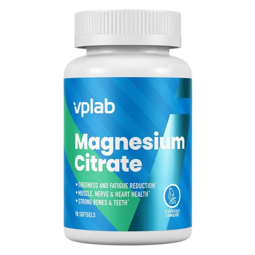 Магній Magnesium Citrate VPLab, 90 м'яких капсул - Фото№1 Магній Magnesium Citrate VPLab, 90 м'яких капсул - Фото№1