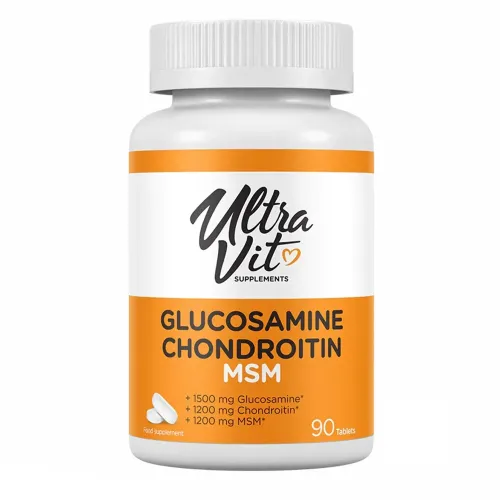Хондропротекторы VPLab Ultravit Glucosamine Chondroitin MSM, 90 капсул - Фото№1