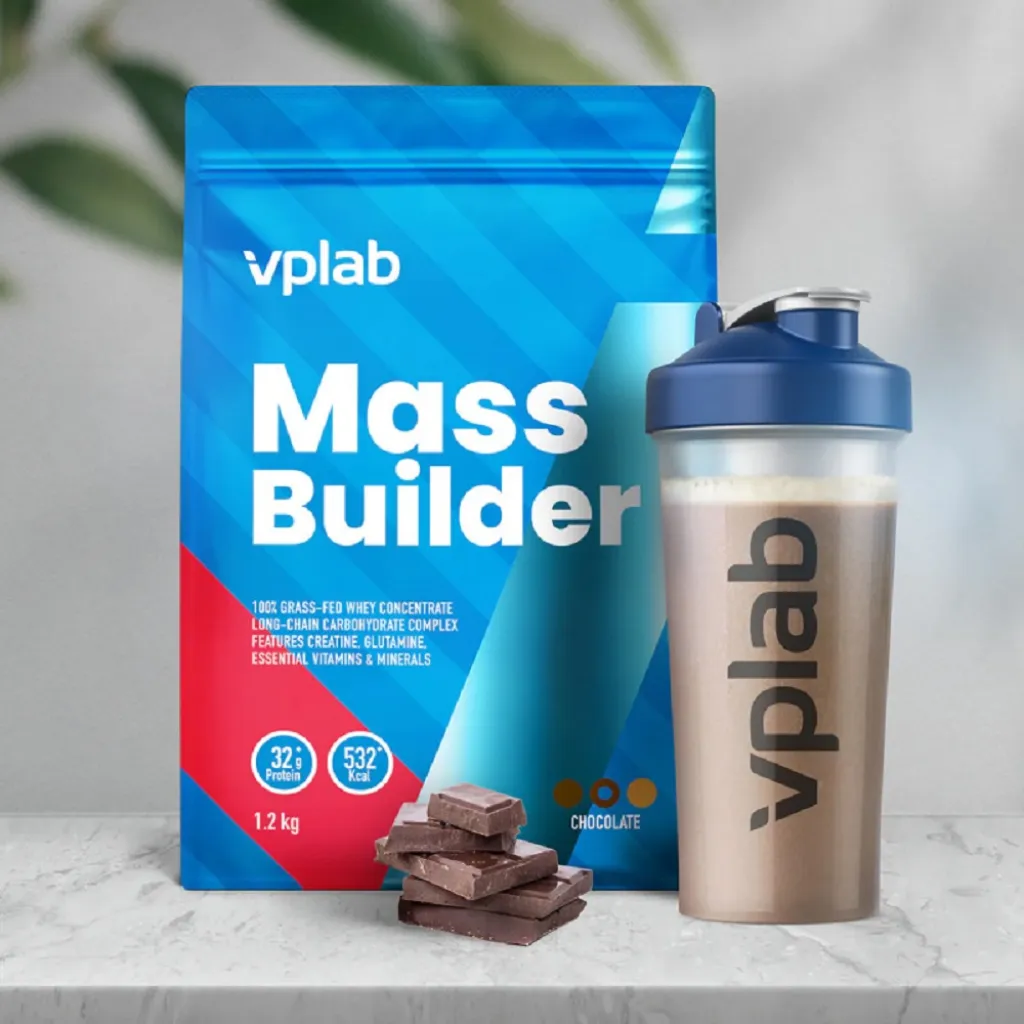 Гейнери та вуглеводи Mass Builder Chocolate VPLab, 1200 г Гейнери та вуглеводи Mass Builder Chocolate VPLab, 1200 г