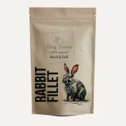 Натуральное лакомство для собак чипсы из филе кролика Bark Tail - 100 % Rabbit Fillet, 50 г
