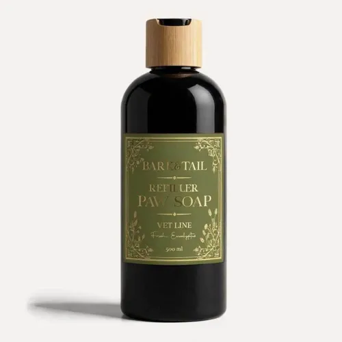 Жидкое мыло-рефиллер для лап с ароматом эвкалипта, вет линия Bark Tail-Vet Line liquid paw soap, 500 мл - Фото№1