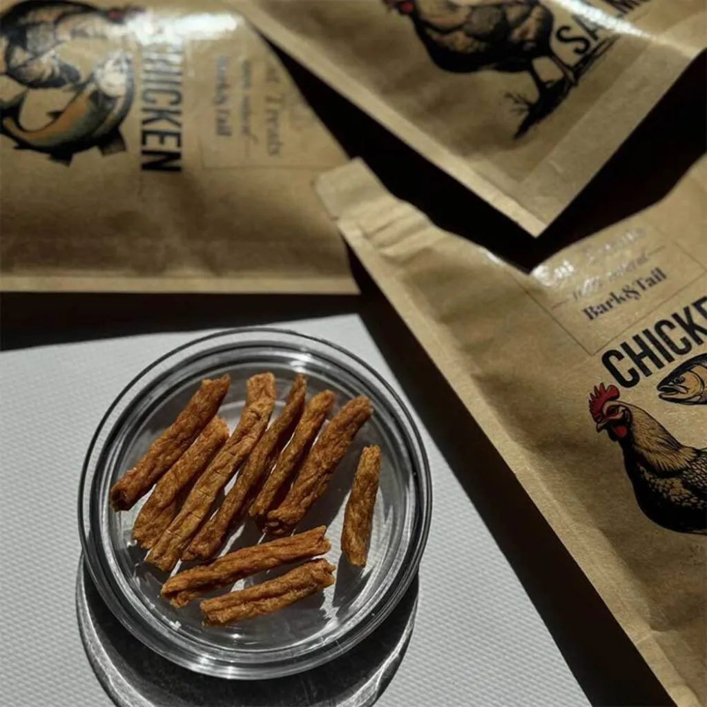 Натуральное лакомство для кошек курица с лососем Bark Tail - Cat Treats 100 % Chicken Salmon, 50 г Натуральное лакомство для кошек курица с лососем Bark Tail - Cat Treats 100 % Chicken Salmon, 50 г