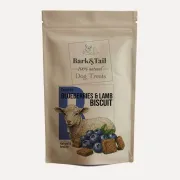 Натуральное печенье для собак ягненок и голубика Bark Tail - Cruncy Blueberries Lamb Biscuit, 50 г