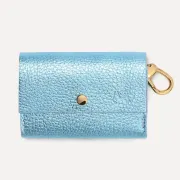 Шкіряна сумочка для пакетів для прибирання BranniPets Portabolsas Metal Sky blue, блакитний