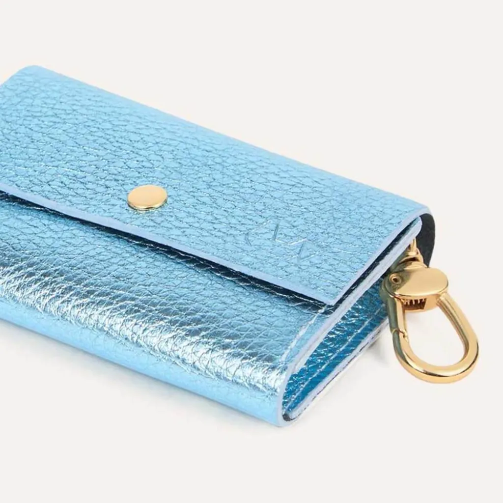 Кожаная сумочка для пакетов для уборки BranniPets Portabolsas Metal Sky blue, голубой Кожаная сумочка для пакетов для уборки BranniPets Portabolsas Metal Sky blue, голубой