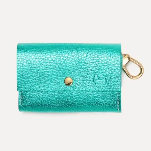 Шкіряна сумочка для пакетів для прибирання BranniPets Portabolsas Metal Turquoise, бірюзовий - Фото№1 Шкіряна сумочка для пакетів для прибирання BranniPets Portabolsas Metal Turquoise, бірюзовий - Фото№1