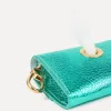 Кожаная сумочка для пакетов для уборки BranniPets Portabolsas Metal Turquoise, бирюзовый - Фото№4