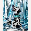 Кожаный ошейник BraniPets, металлический бирюзовый - Фото№4