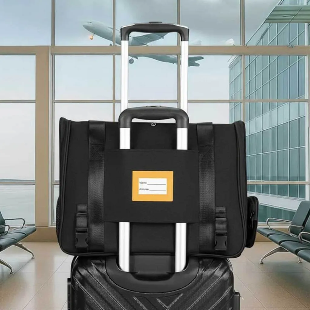 Дорожная и авиа переноска для собак и кошек Cadoca Comfort Dog Carrier 2-in-1 Anthracite