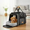 Дорожная и авиа переноска для собак и кошек Cadoca Comfort Dog Carrier 2-in-1 Gray - Фото№12