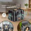 Дорожная и авиа переноска для собак и кошек Cadoca Comfort Dog Carrier 2-in-1 Gray - Фото№7