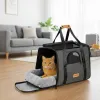 Дорожная и авиа переноска для собак и кошек Cadoca Comfort Dog Carrier 2-in-1 Gray - Фото№11