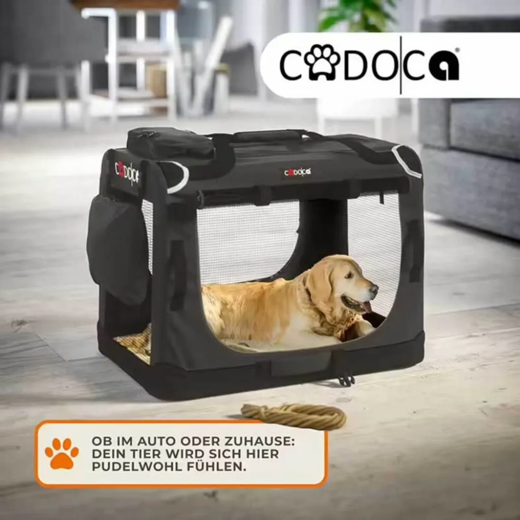 Переноска для транспортировки собак Cadoca Anthracite