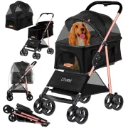 Коляска для прогулок для собак LovPet Pet Buggy 2in1, черный Коляска для прогулок для собак LovPet Pet Buggy 2in1, черный